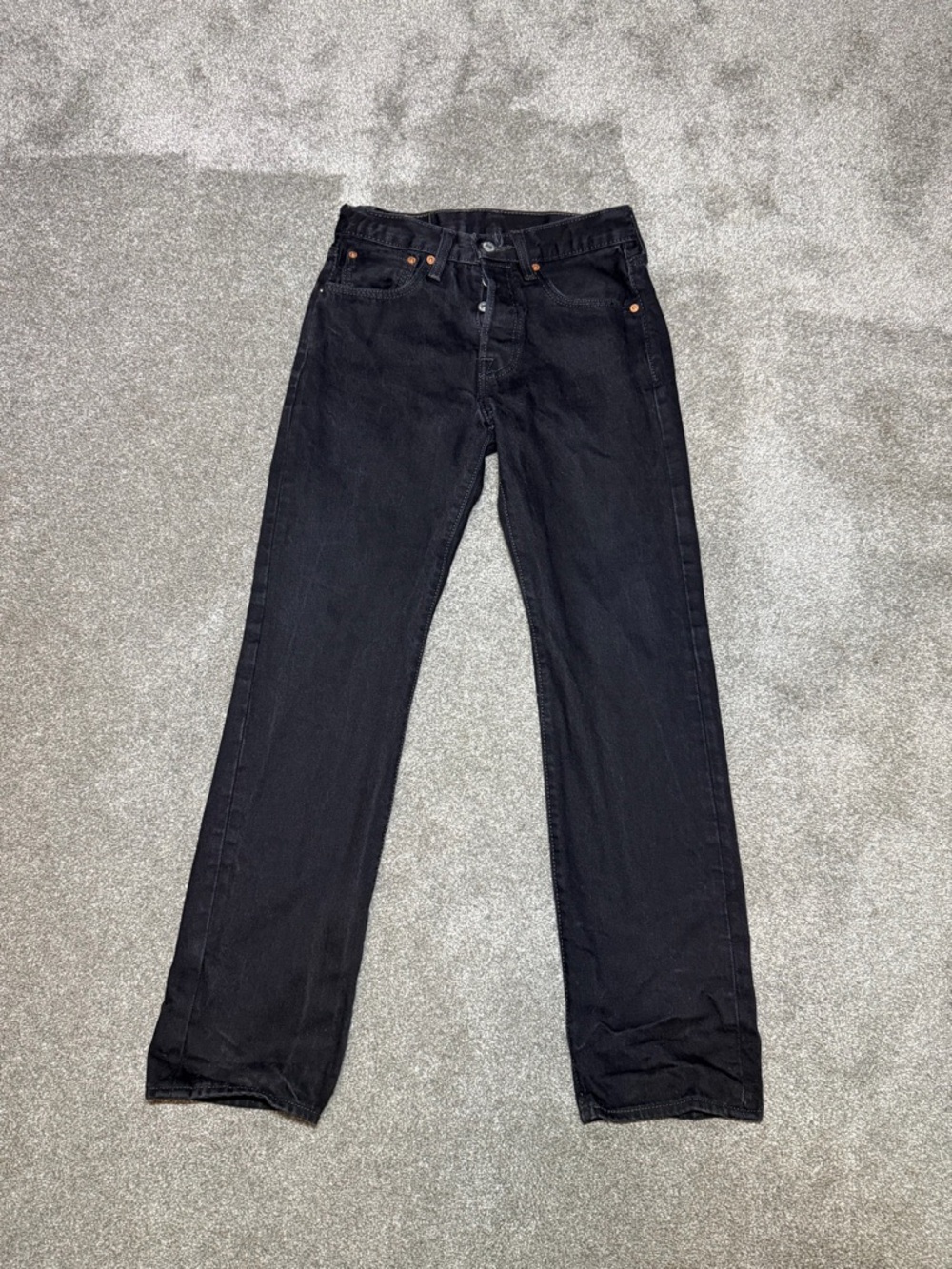 Classic Black Men’s Straight-Leg Jeans